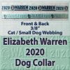Elizabeth Warren 2020 Polyester Webbing Dog Collar Product Image No5