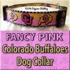 FANCY PINK Colorado Buffaloes Polyester Webbing Dog Collar Product Image No4