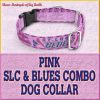 PINK SLC Blues Combo Custom Design Request Dog Collar Product Image No6