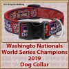 Washington Nationals World Series Champions 2019 Polyester Webbing Dog Collar Product Image No4