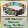 3D Floral Decor Dog Collar Product Image No1