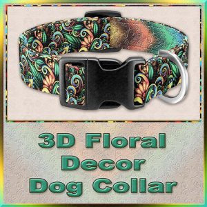 3D Floral Decor Dog Collar Product Image No2