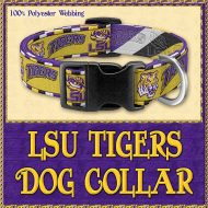 LSU Tigers Designer Dog Collar Product Image No1