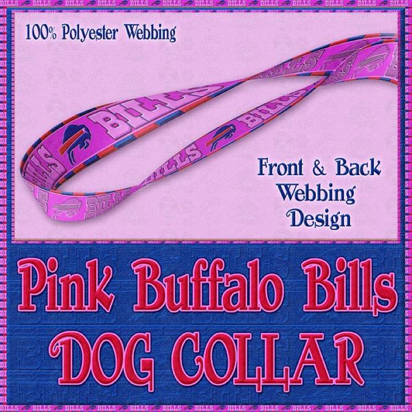 Pink Buffalo Bills Designer Dog Collar Product Image No4