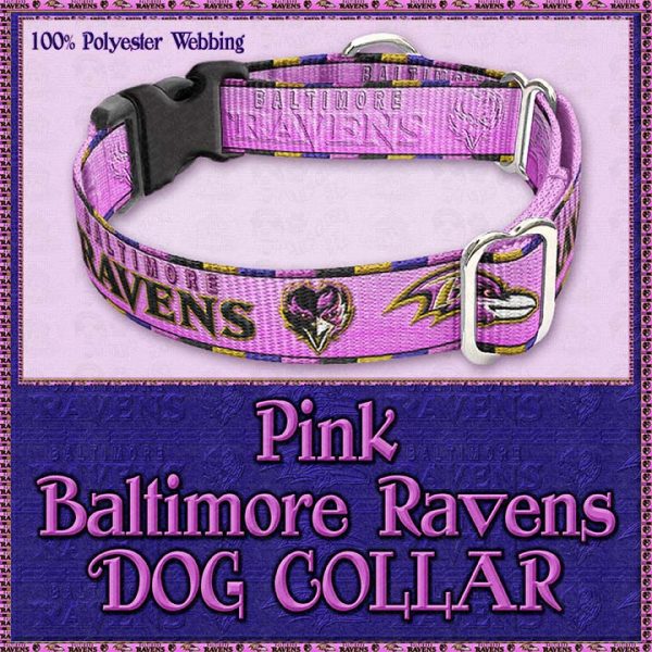 ink Baltimore Ravens Designer Dog Collar Product Image No2