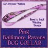 Pink Baltimore Ravens Designer Dog Collar Product Image No4