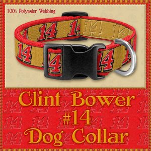 Clint Bower Number 14 NASCAR Designer Dog Collar Product Image No1