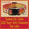 Kansas City Chiefs Super Bowl Champions 2020 Designer Dog Collar Product Image No1