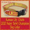 Kansas City Chiefs Super Bowl Champions 2020 Designer Dog Collar Product Image No2