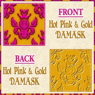 Color Choice Damask Hot Pink With Gold Background Product Image