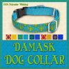 Damask Designer Dog Collar Product Image No2