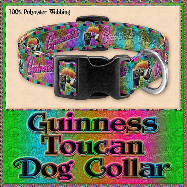 Guinness Toucan Tropical Designer Dog Collar Product Image No1