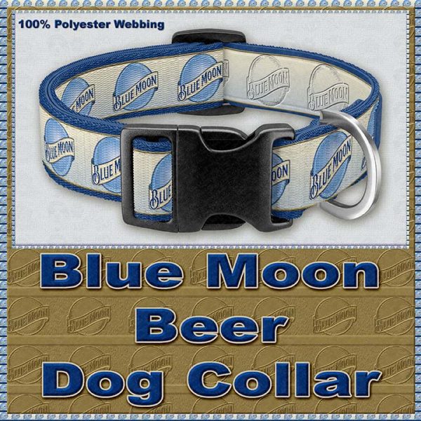 Blue Moon Beer Designer Dog Collar Product Image No1