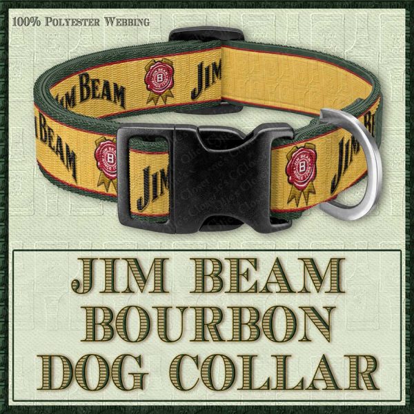 Jim Beam Kentucky Bourbon Designer Dog Collar No1