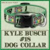 Kyle Busch Number 18 NASCAR Designer Dog Collar Product Image No1