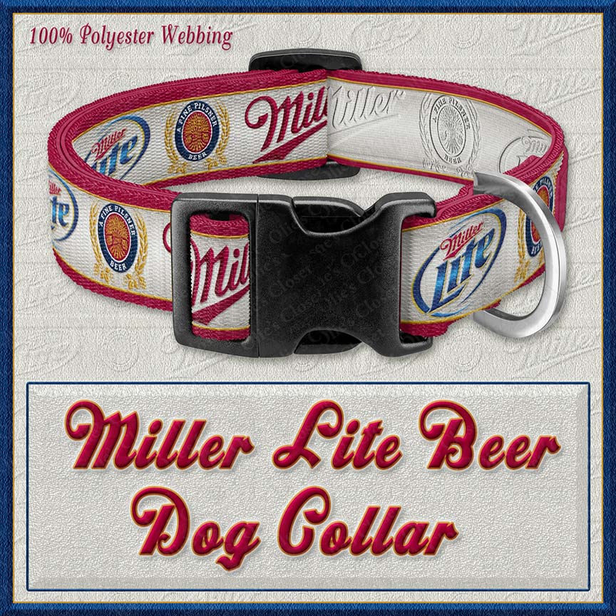 Adjustable Dog Collar From Stella Artois Beer Labels