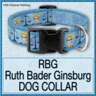 RBG Ruth Bader Ginsburg Designer Dog Collar Product Image No1