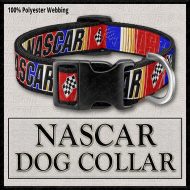 NASCAR RED Designer Dog Collar Product Image No1