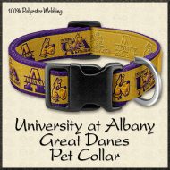 Albany University Great Danes Pet Collar Product Image No1