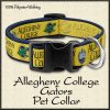 Allegheny College Gators Pet Collar Product Image No1