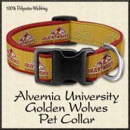 Alvernia University Golden Wolves Pet Collar Product Image No1