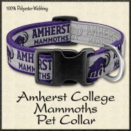 Amherst College Mammoths Pet Collar Product Image No1