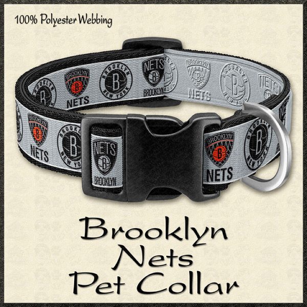 Brooklyn Nets NBA Basketball Pet Collar Product Image No1