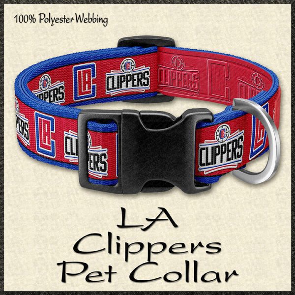 LA Clippers NBA Basketball Pet Collar Product Image No1