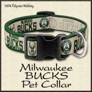Milwaukee Bucks NBA Basketball Pet Collar Product Image No1