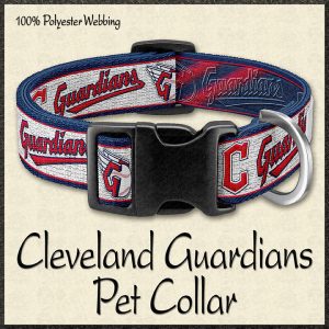 Cleveland Guardians MLB Baseball Pet Collar Product Image No1