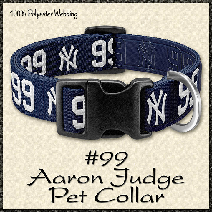 Aaron Judge 99 NY New York Yankees Fan Dog or Collar – Custom Design Dog  Collars