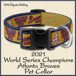 Atlanta Braves World Series Champions 2021 Pet Collar Product Image No1
