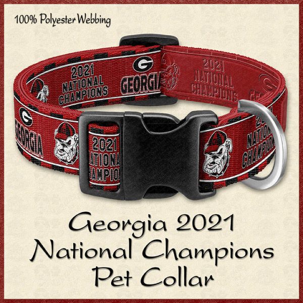 Georgia 2021 National Football Champions Pet Collar Product
