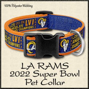 LA Rams 2022 Super Bowl Champions Pet Collar Product Image No1