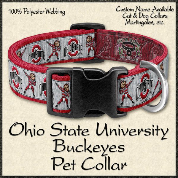Ohio State University Buckeyes Pet Collar Product Image No1