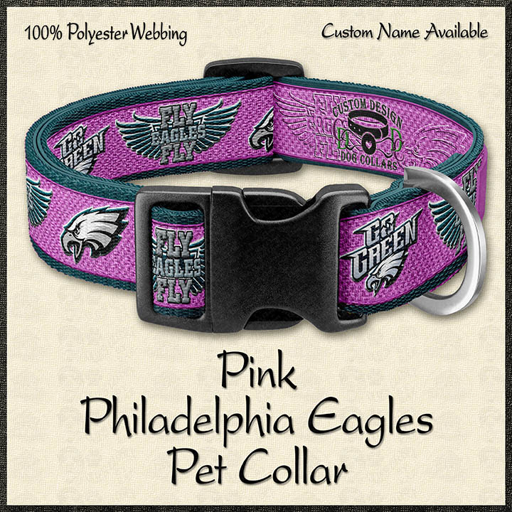 PINK Baltimore Ravens Designer Dog Collar – Custom Design Dog Collars