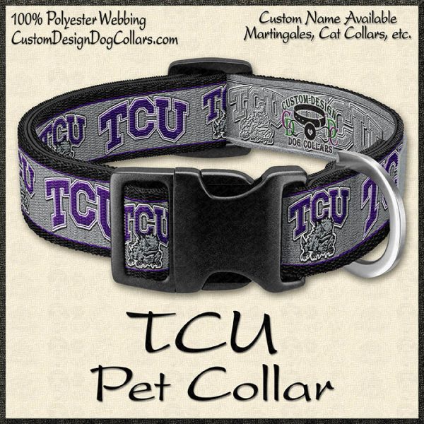 TCU Texas Christian University Frogs Pet Collar Product Image No1