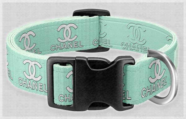 CHANEL Light Mint Green Pet Collar Product Image No1