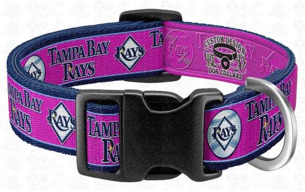 Tampa Bay Rays Hot Pink MLB Pet Collar Product Image No2