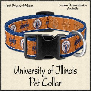 University of Illinois Pet Collar Product Image No1