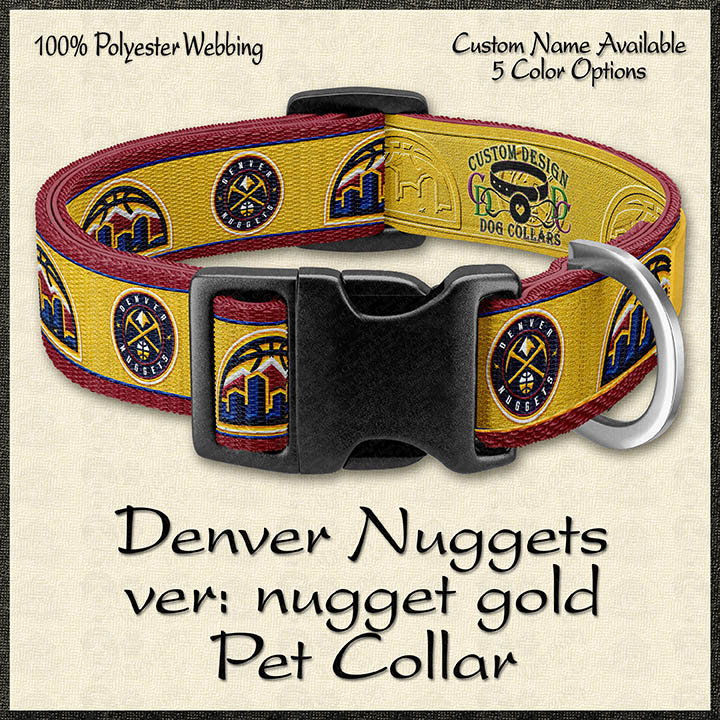 HOT PINK Denver Nuggets NBA Basketball Personalized Custom Designed Pet  Collar – Custom Design Dog Collars