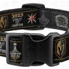 2023 Stanley Cup Champions Vegas Golden Knights PLAIN BLACK GOLD Pet Collar Product Image No2