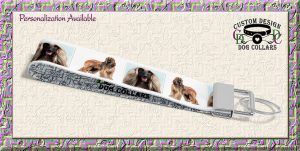 Afghan Hound Dog Breed Key Fob Wristlet Product Image No2