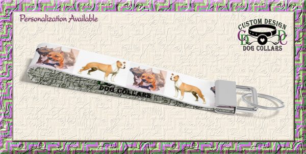American Staffordshire Terrier Dog Breed Key Fob Wristlet Product Image No2