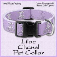 CHANEL LILAC Pet Collar Product Image No1