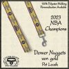 GOLD Denver Nuggetts 2023 NBA Champions Matching Pet Leash Product Image No1