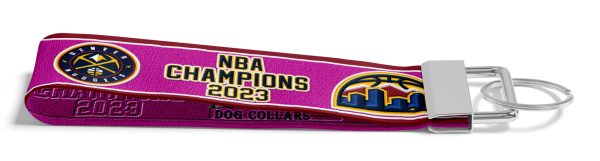 HOT PINK Denver Nuggets 2023 NBA Champions Key Fob Product Image No1