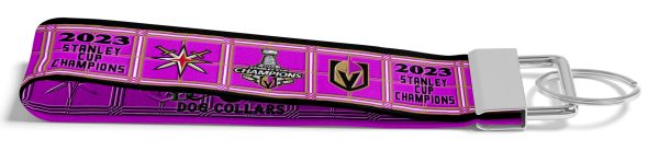HOT PINK Vegas Golden Knights 2023 Stanley Cup Champions Key Fob FANCY Product Image No1