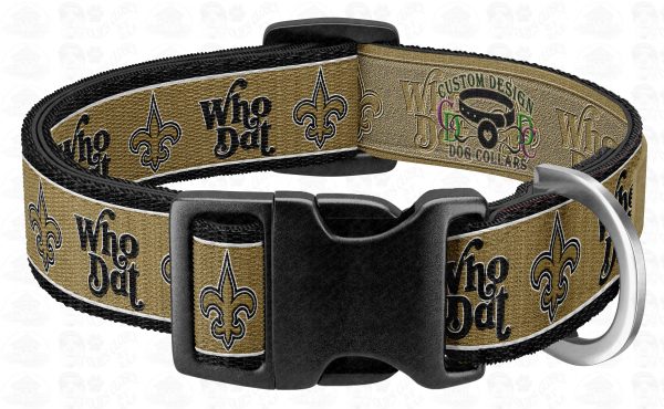 New Orleans Saints Who Dat Pet Collar Product Image No2