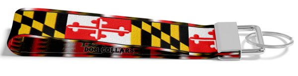Personalized Maryland Pride Flag Key Fob Product Image No1